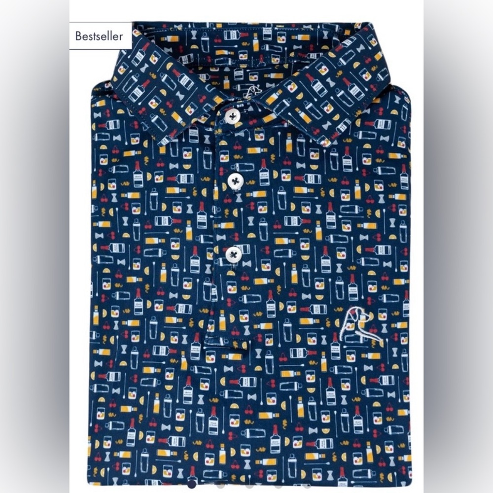RHOBACK Men’s Polo The Old Fashioned Small